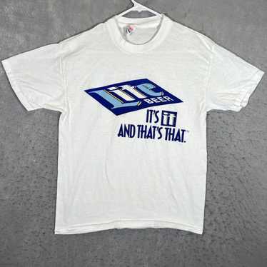 Vintage A1 Vintage 80s Miller Lite Beer Promo T Sh