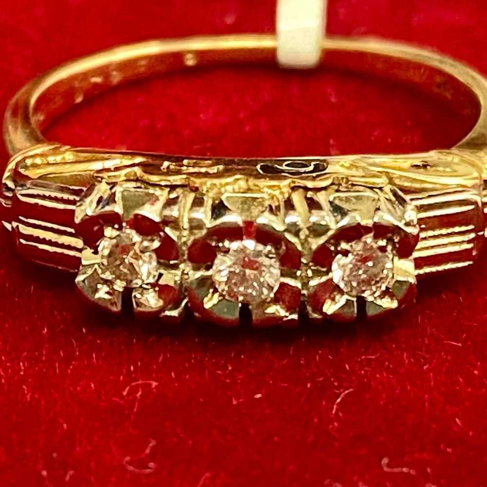 14k Diamond Band - image 4