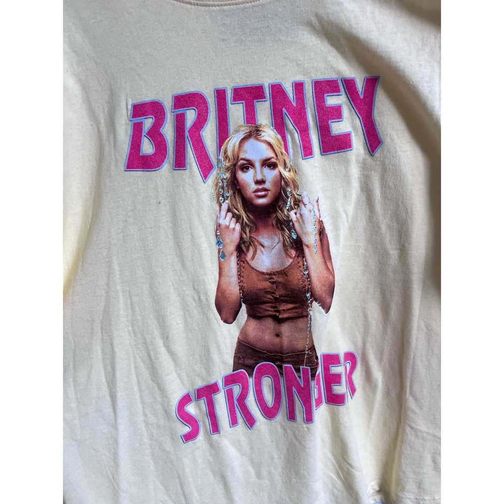 Brand Britney Spears Stronger Tour T-shirt Yellow… - image 3