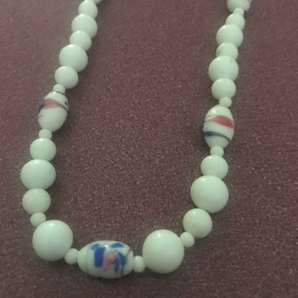 Long “38” inch glass bead necklace - image 2