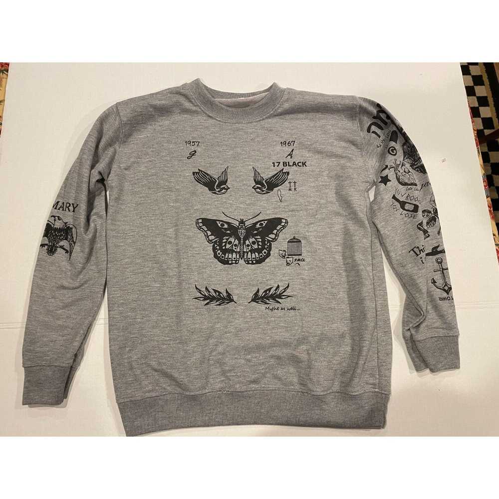 Harry Rosen Harry Styles Gray Tattoo Sweatshirt- … - image 1