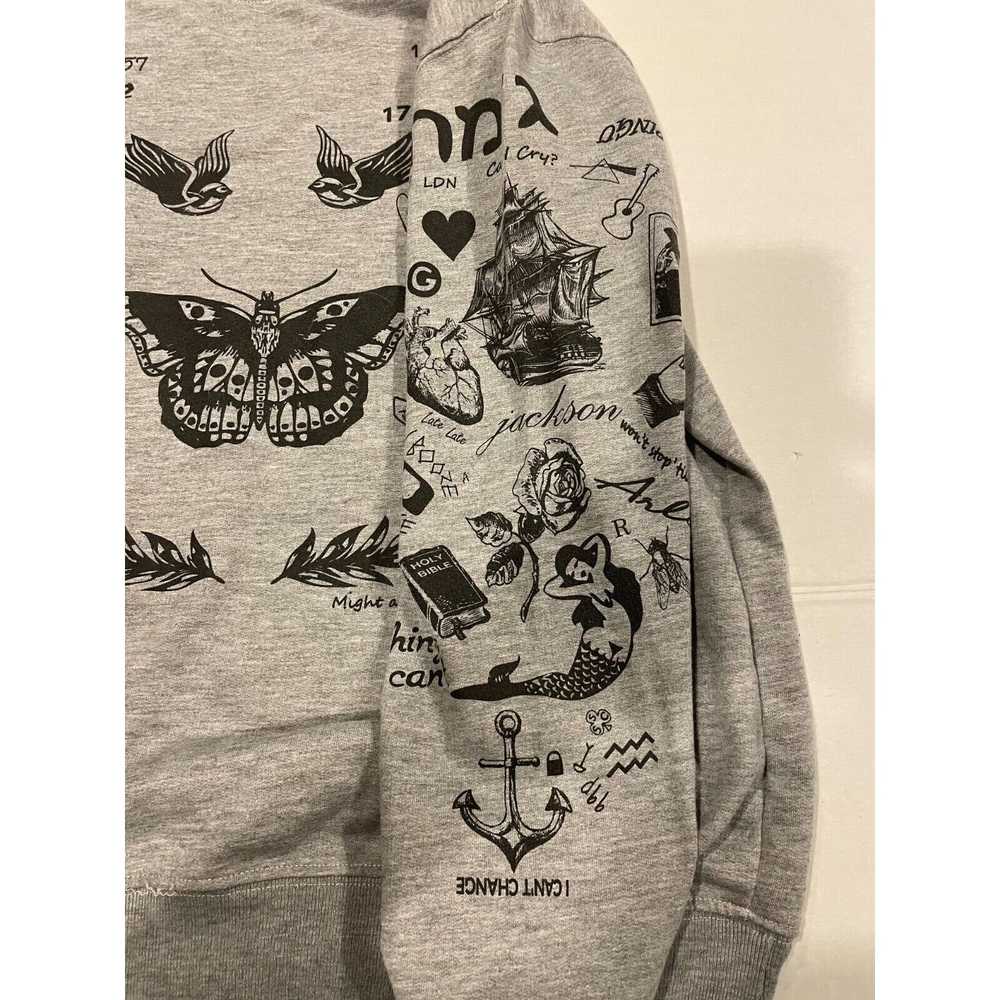 Harry Rosen Harry Styles Gray Tattoo Sweatshirt- … - image 3