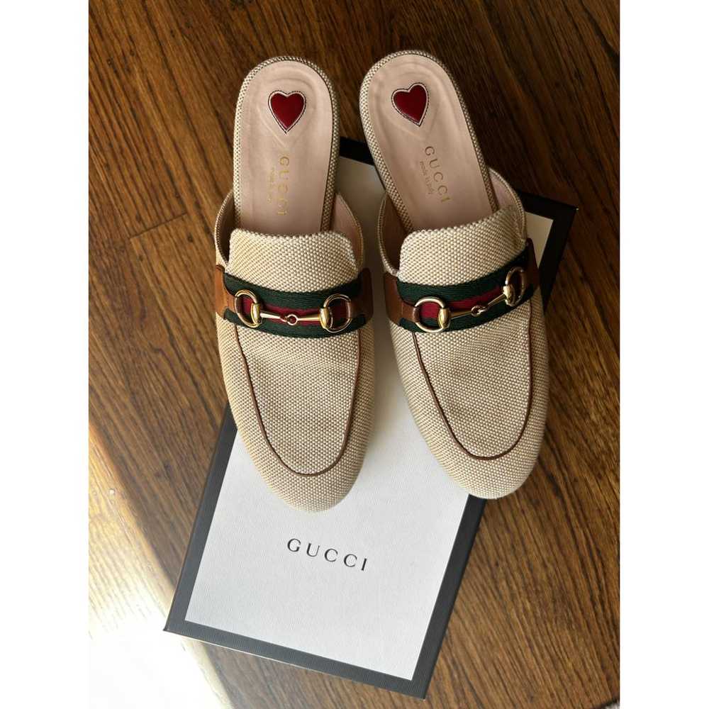 Gucci Princetown tweed flats - image 2