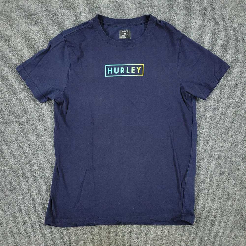 Hurley Hurley Shirt Men's Small Blue Spell Out Gr… - image 1