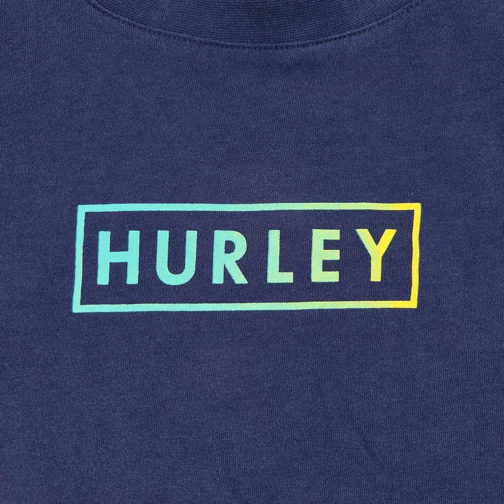 Hurley Hurley Shirt Men's Small Blue Spell Out Gr… - image 2