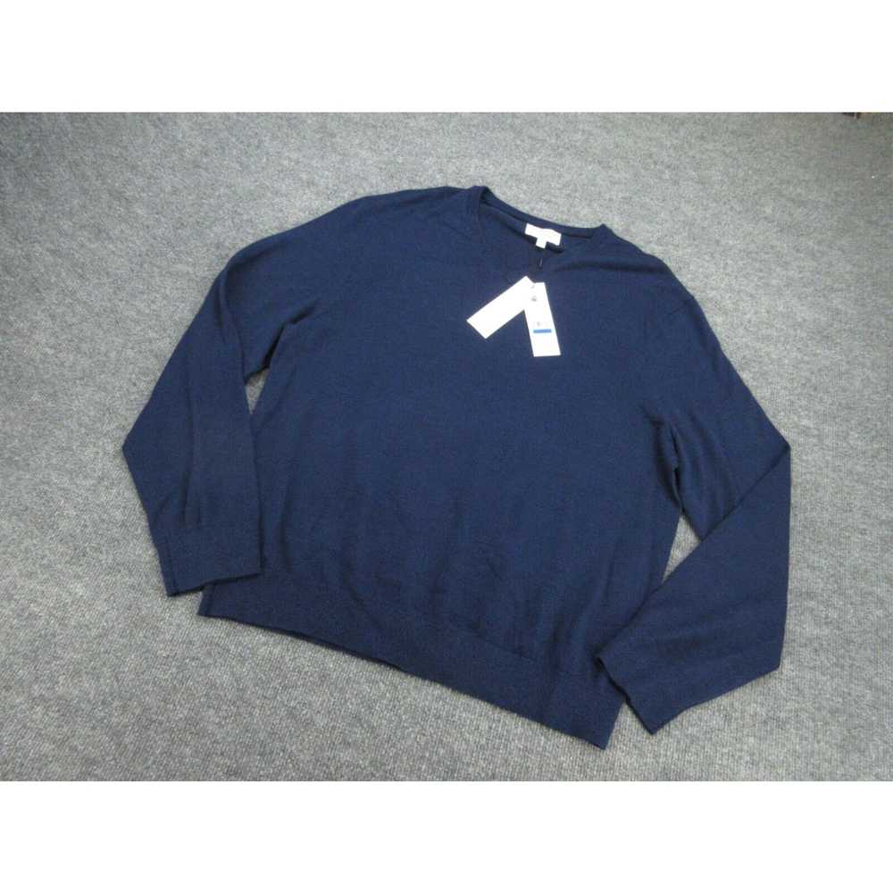 Calvin Klein Calvin Klein Sweater Mens XL Blue V … - image 2