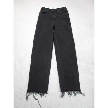 RE/DONE Re/Done Jeans Womens 25 Black High Waiste… - image 1