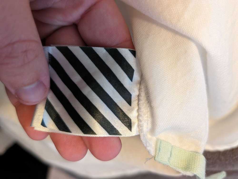 Off-White Off white fire tape button up - image 4