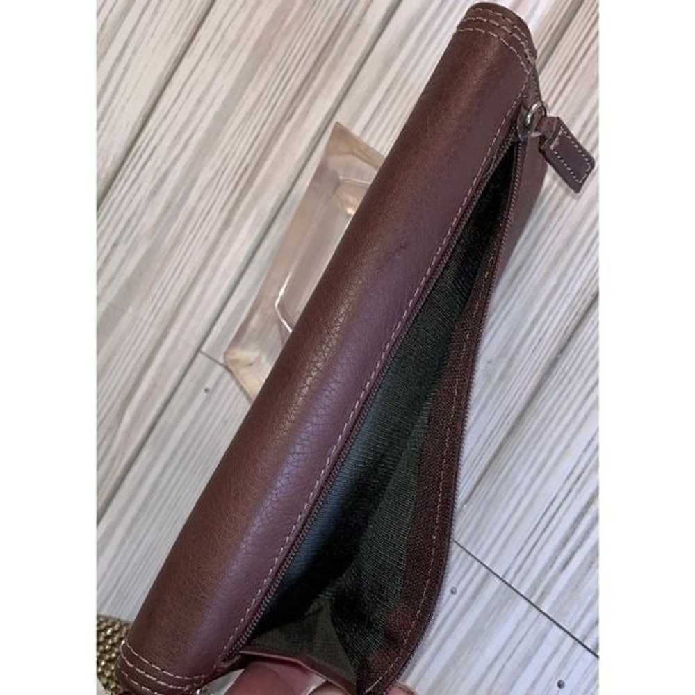 Dockers Vintage Trifold Brown Leather Wallet - image 3