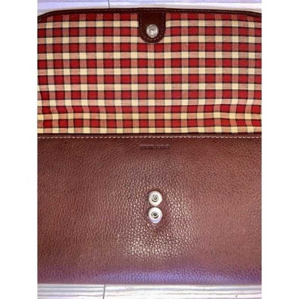 Dockers Vintage Trifold Brown Leather Wallet - image 5