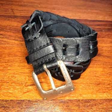 Calvin Klein Jeans Genuine Leather Wicker Belt si… - image 1