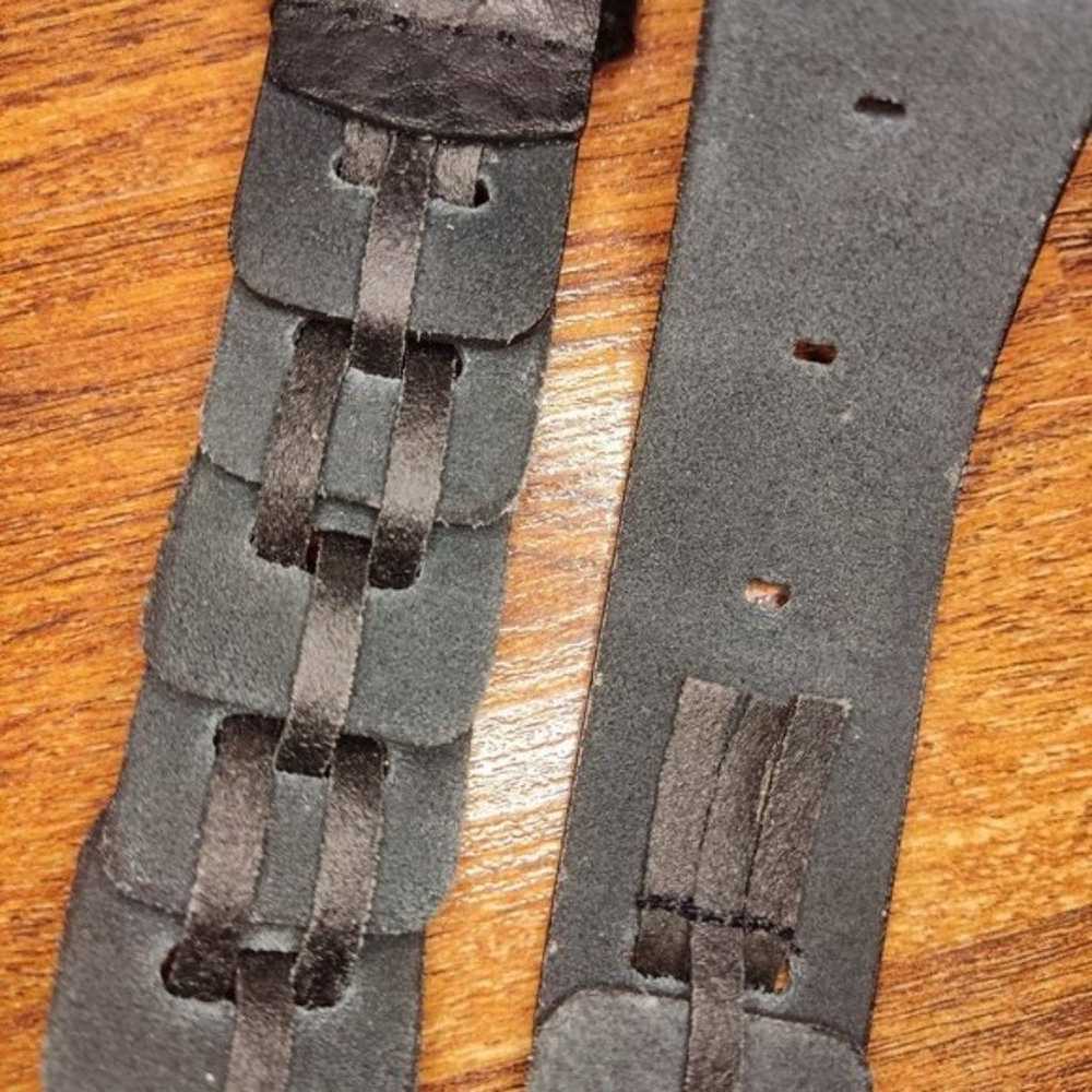 Calvin Klein Jeans Genuine Leather Wicker Belt si… - image 4