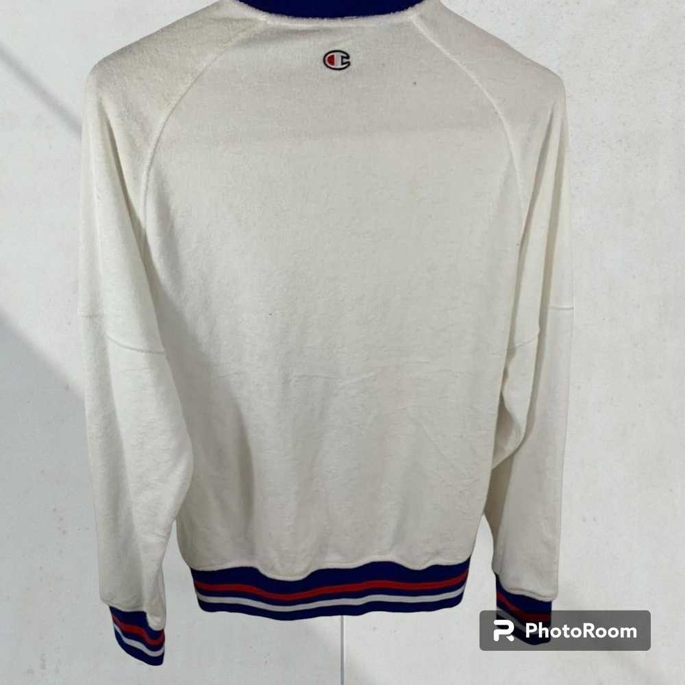 Champion Suede Champion Sweatshirt Sz S Sz S Whit… - image 2