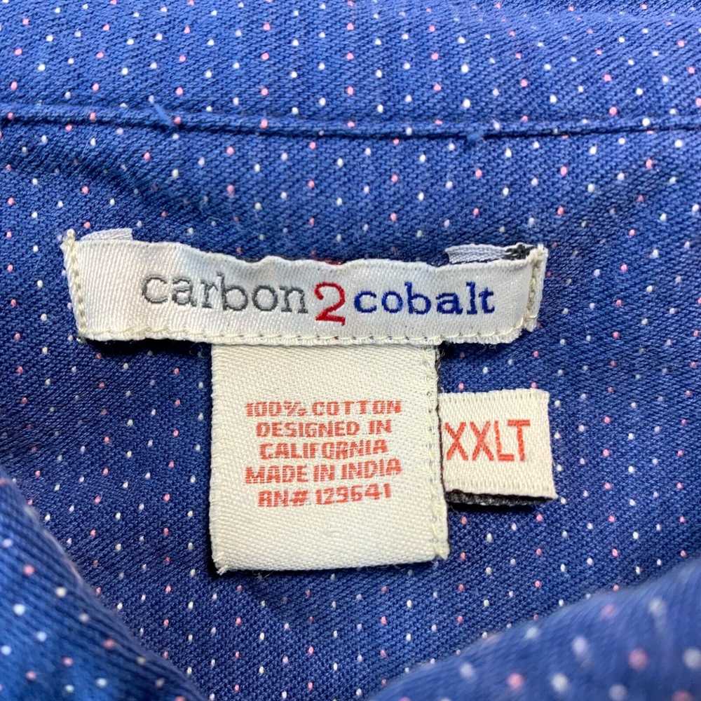 Vintage CARBON 2 COBALT Shirt Mens 2XLT Button Up… - image 3