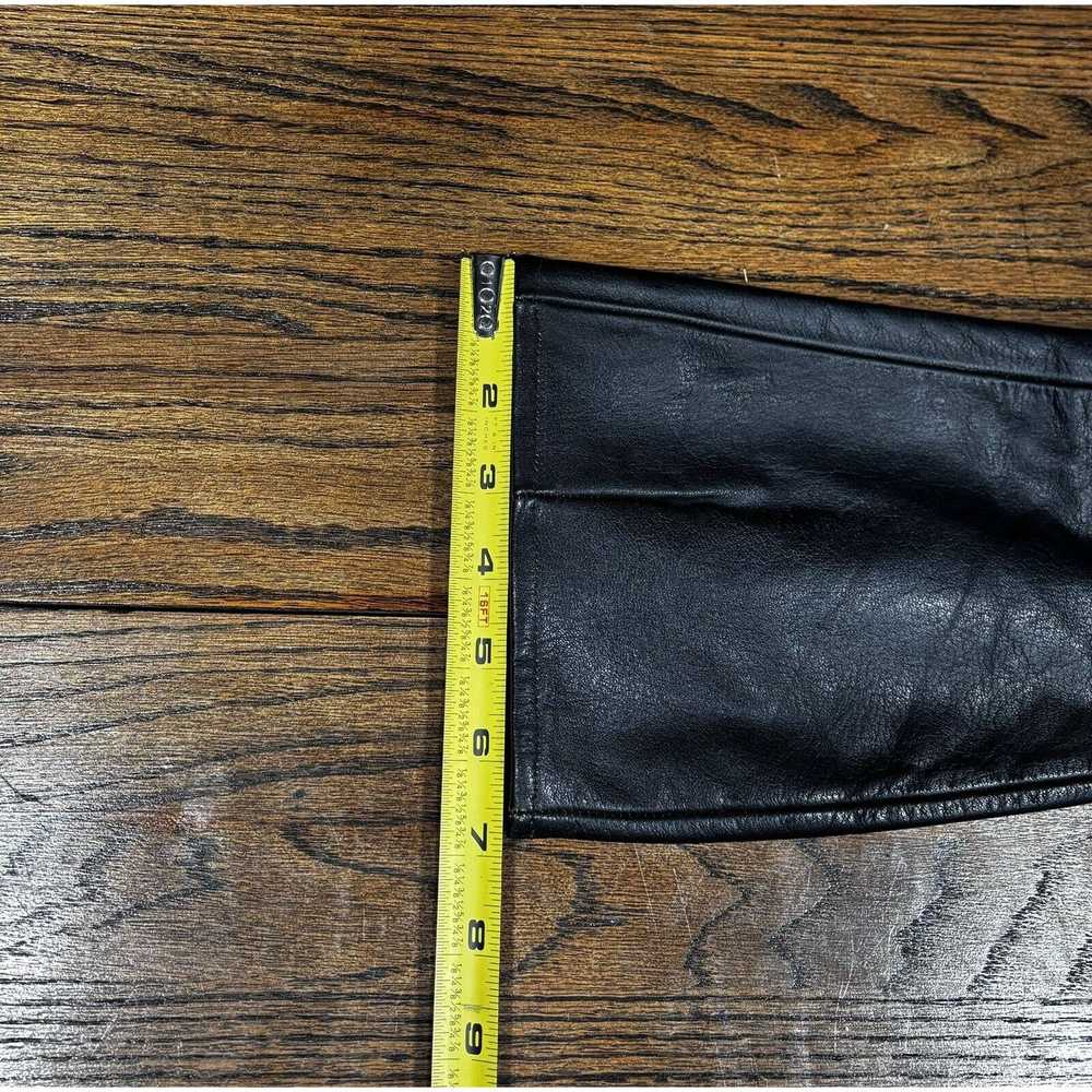 Other 70’s Vintage Black Leather Square Toe Knee … - image 11