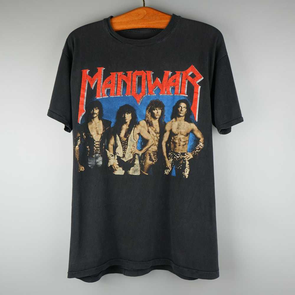 Band Tees × Tour Tee × Vintage Vintage 1989 Manow… - image 1