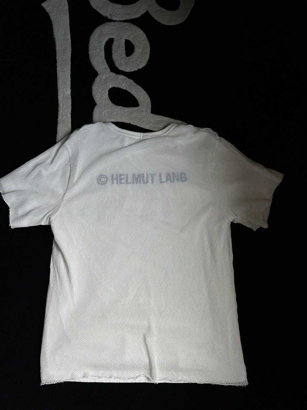 Helmut Lang Helmut Lang Big Logo White Tee - image 4