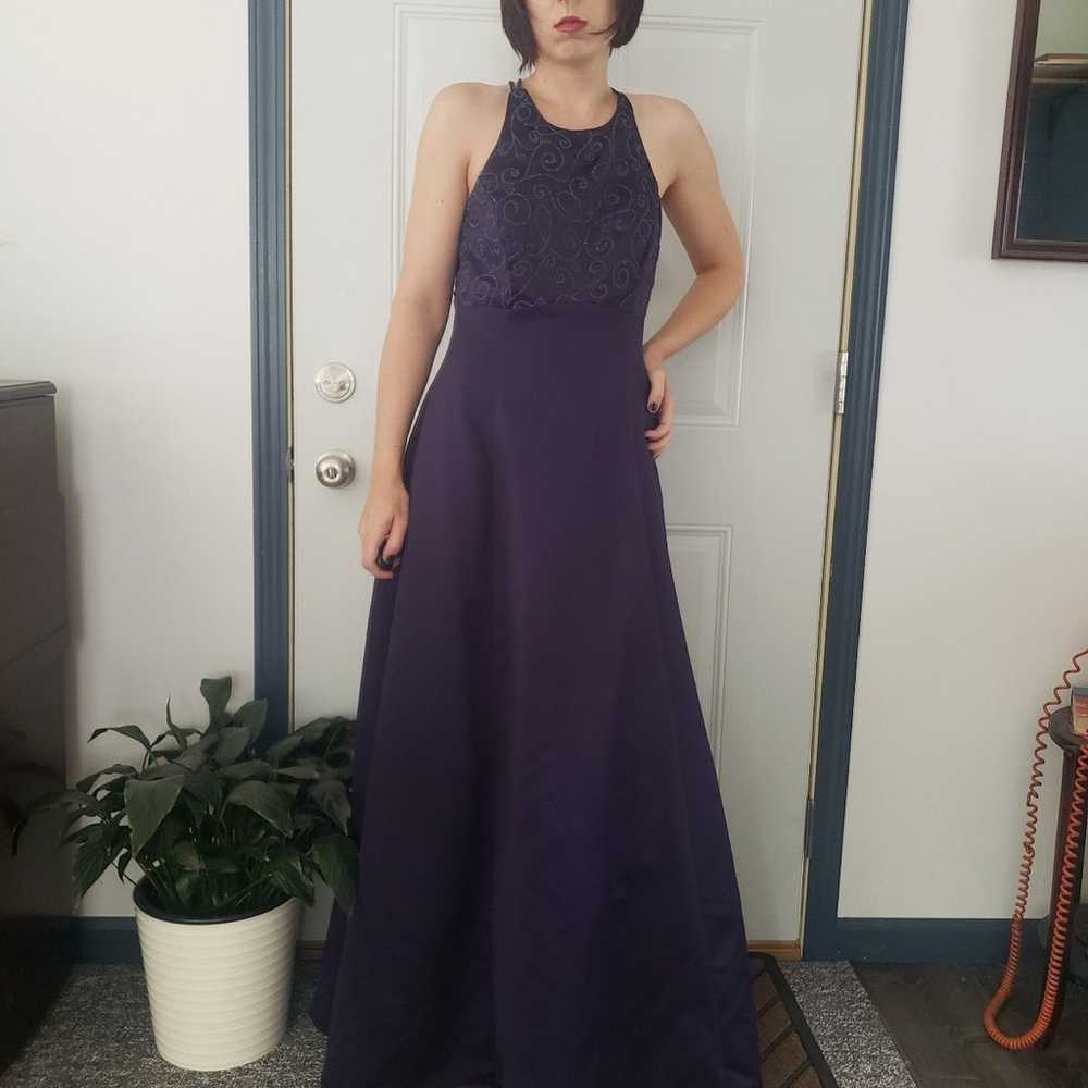 90s/Y2K Purple Prom Dress - image 1