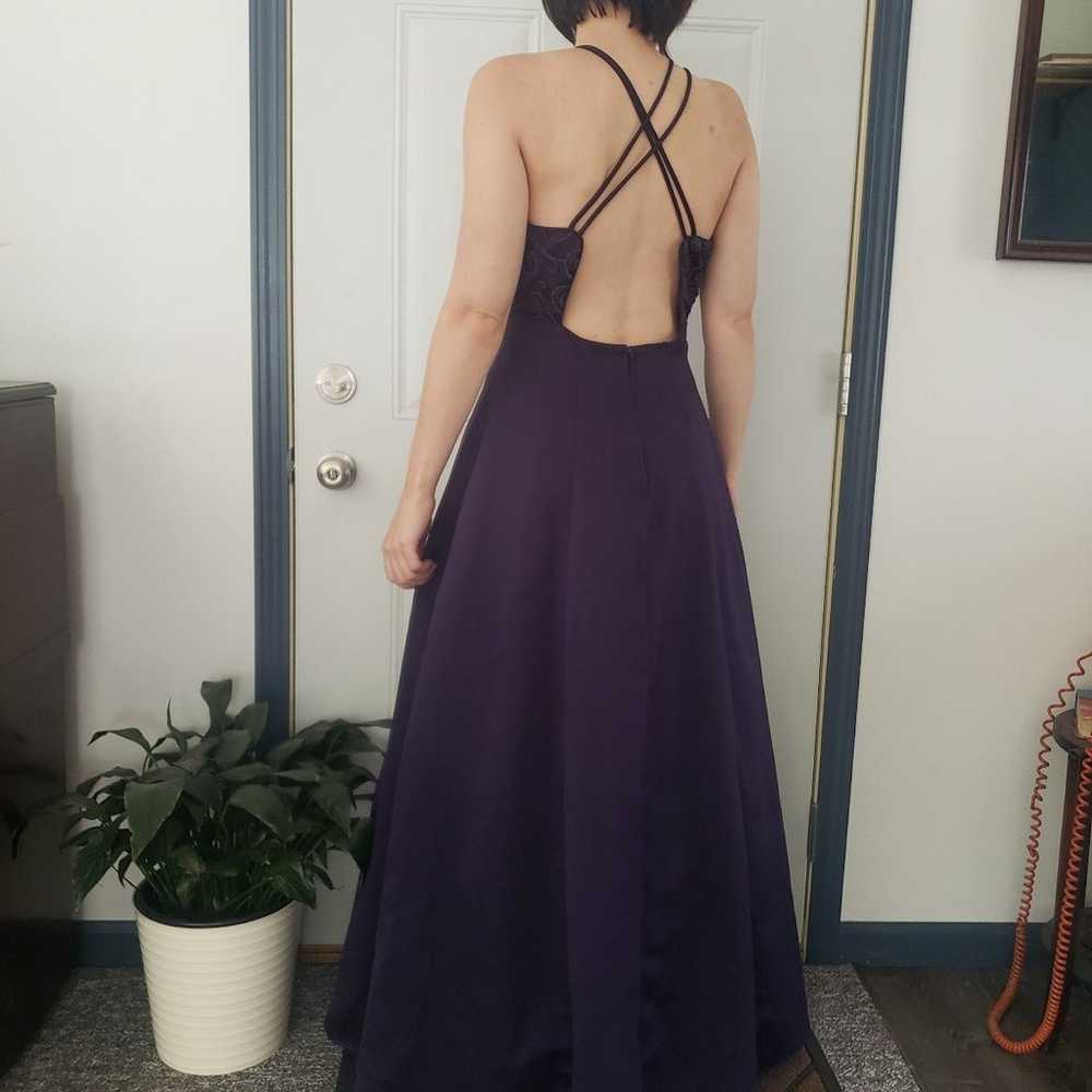 90s/Y2K Purple Prom Dress - image 3