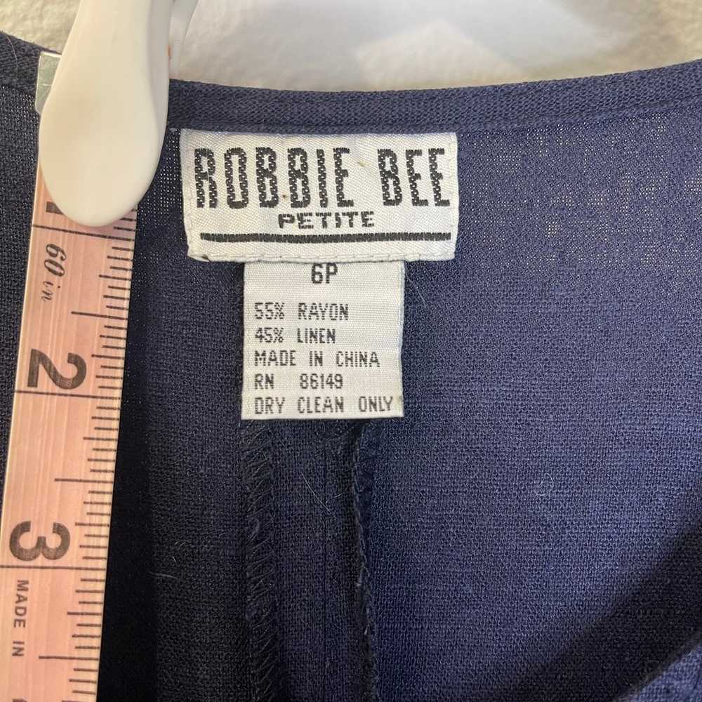 Vintage 1990's Robbie Bee Petite Button Down Line… - image 4