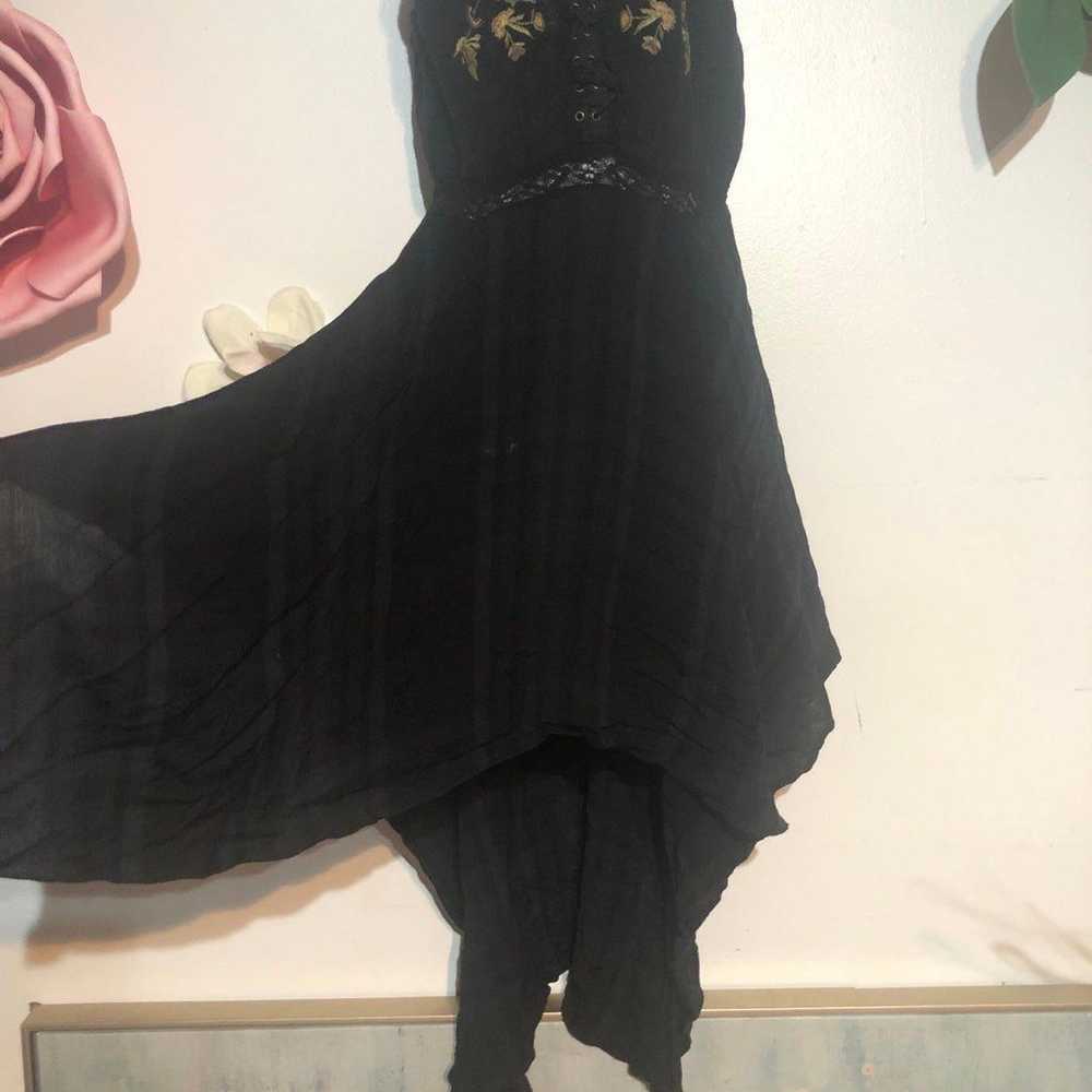 Free People dress Boho floral dress Plaid sequin … - image 4