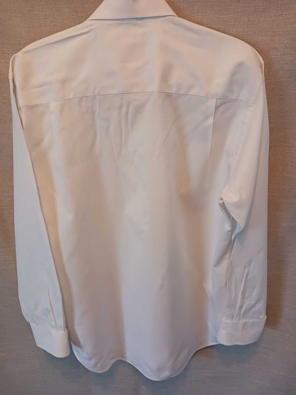 David Donahue Men's 100% Cotton White Long Sleeve… - image 2