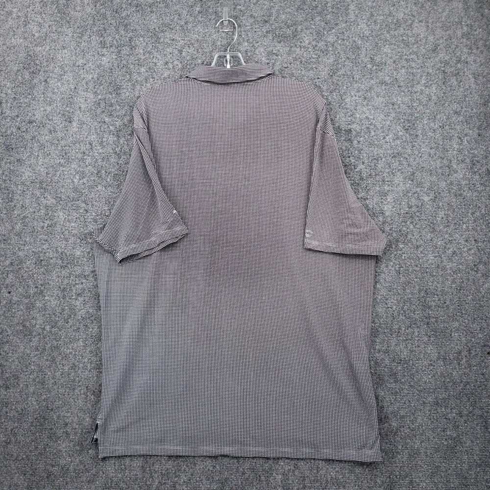 Vintage Ibkul Polo Shirt Mens XL Black Check UPF … - image 2