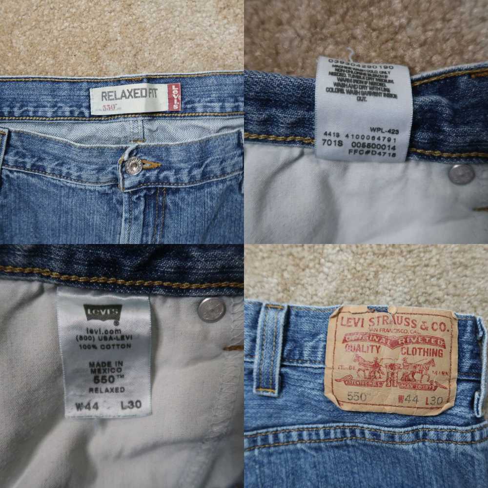 Levi's Levi's 550 Relaxed Straight Blue Jeans Men… - image 4