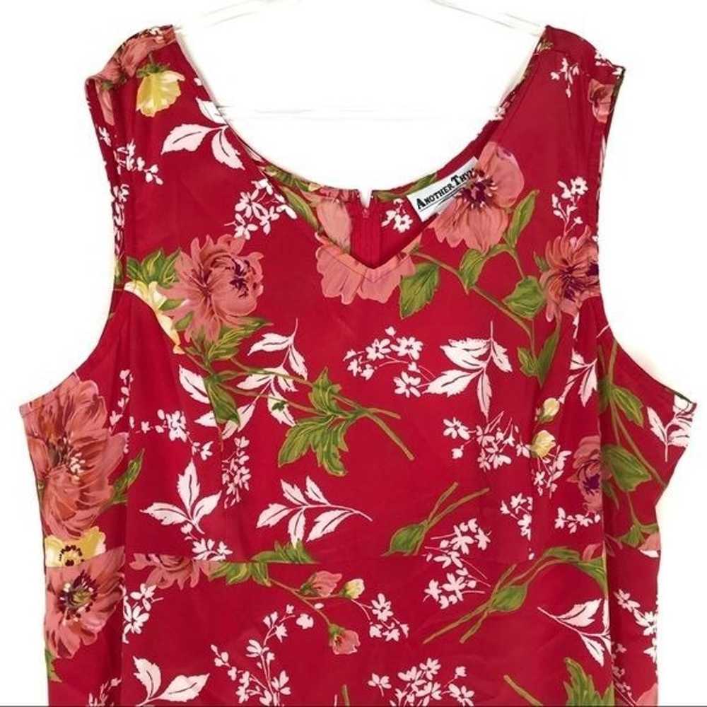 Another Thyme | Vintage Pink Floral Sleeveless Dr… - image 2