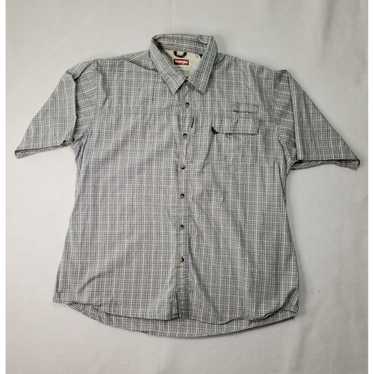 Wrangler Wrangler Button Up Shirt Plaid Short Sle… - image 1