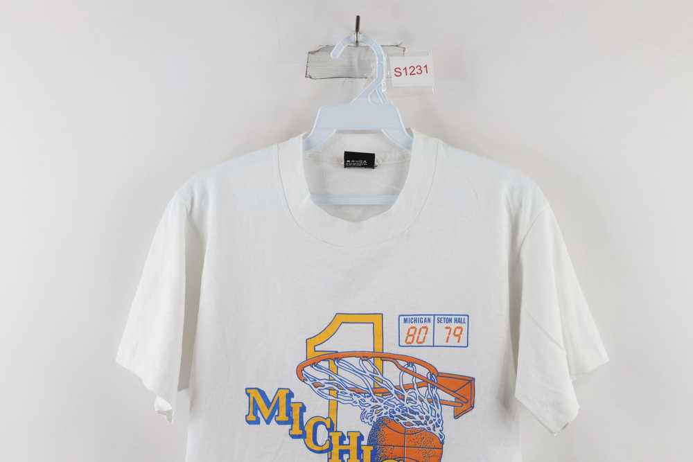 Vintage Vintage 80s University of Michigan Basket… - image 2