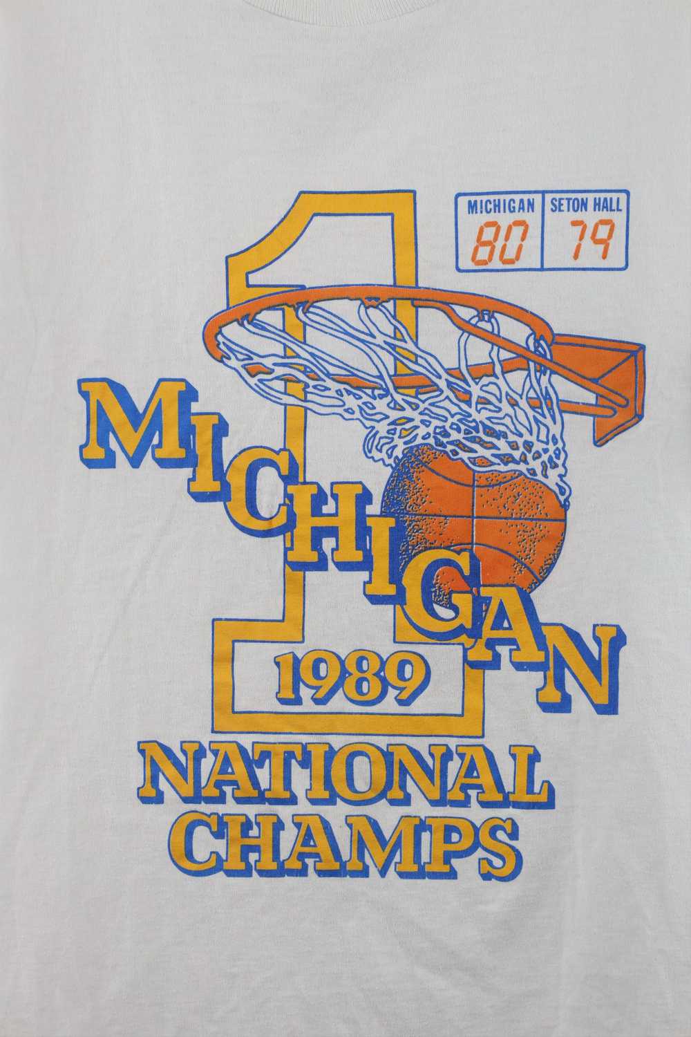 Vintage Vintage 80s University of Michigan Basket… - image 4