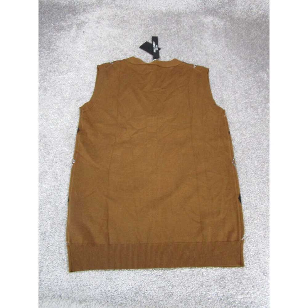 Vintage Paul Jones Sweater Vest Mens Small Brown … - image 3
