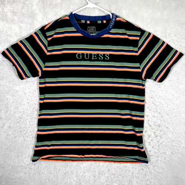 Guess A1 Guess Retro Striped Embroidered Logo Shi… - image 1