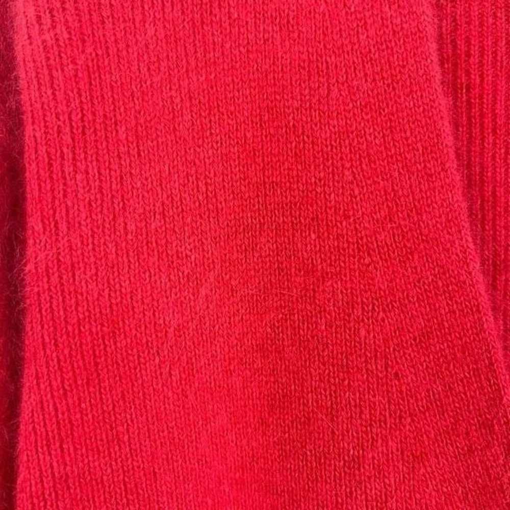 Casual Corner Pink Button Front Lambswool Angora … - image 4