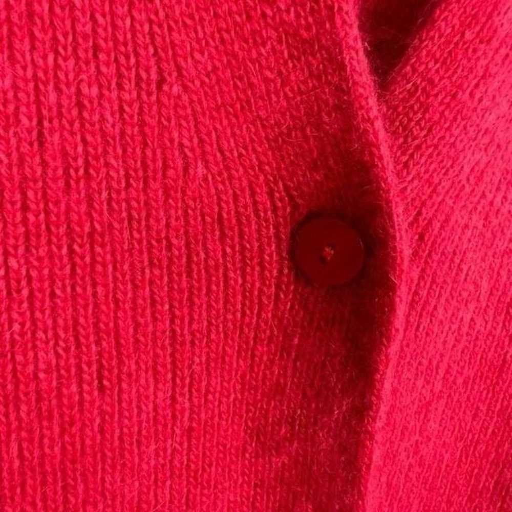 Casual Corner Pink Button Front Lambswool Angora … - image 5