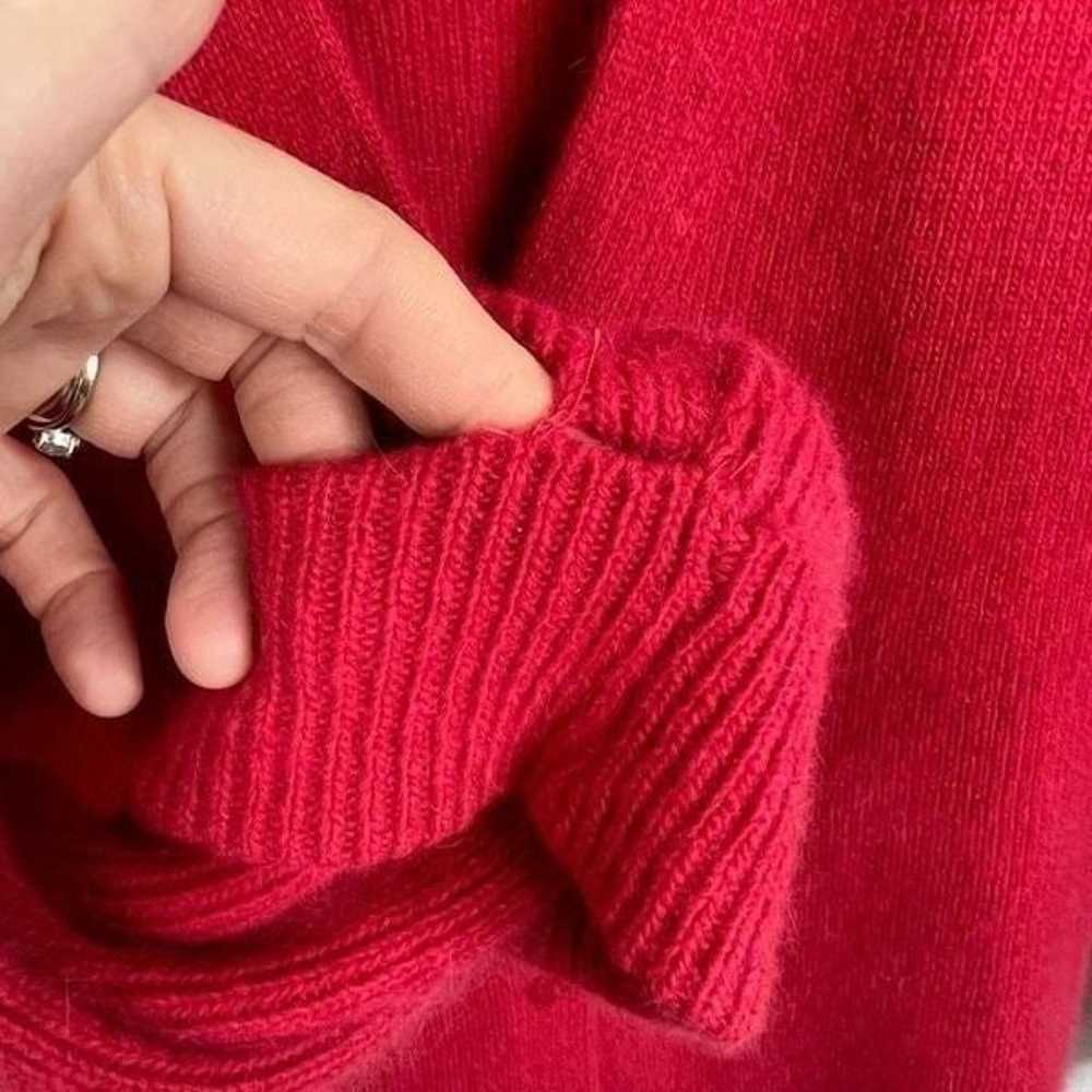 Casual Corner Pink Button Front Lambswool Angora … - image 8