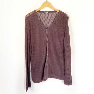 Vintage CP Shades Open Knit Button Front Cardigan… - image 1