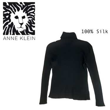 Vintage Anne Klein 100% Silk Turtleneck - image 1
