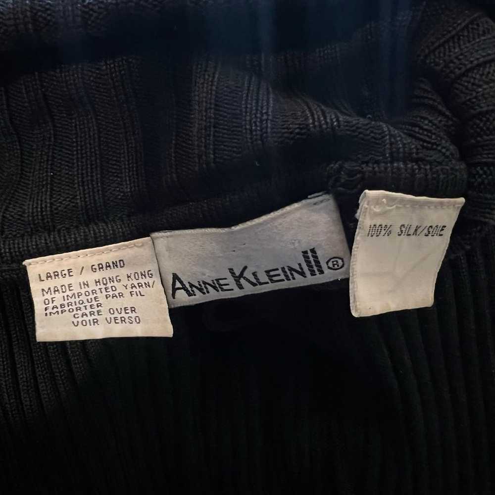 Vintage Anne Klein 100% Silk Turtleneck - image 6