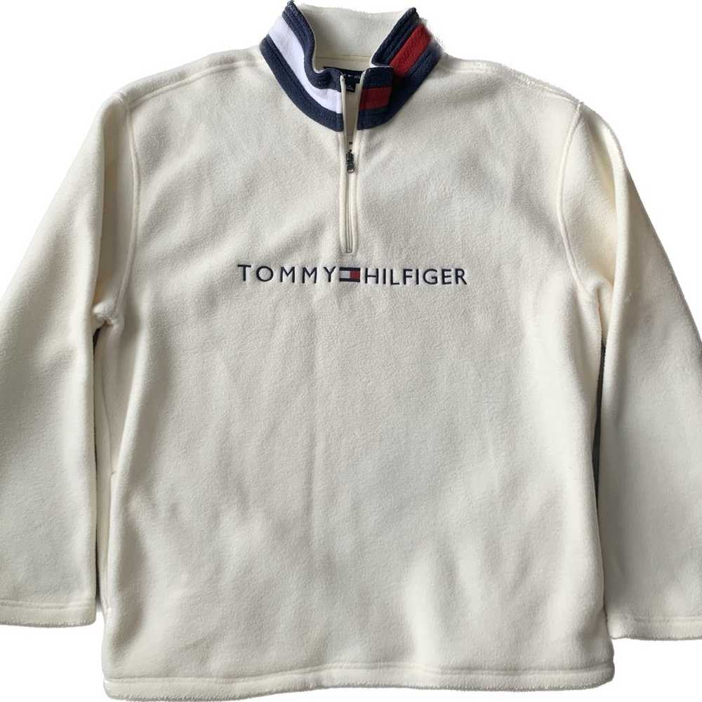 Vintage Y2K Tommy Hilfiger fleece pullover sweater - image 1