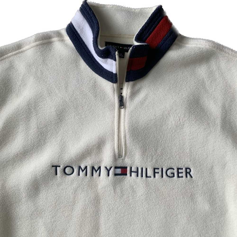 Vintage Y2K Tommy Hilfiger fleece pullover sweater - image 2