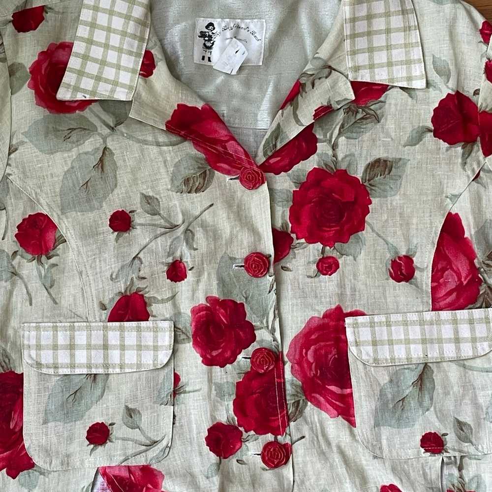 Vintage "My Boyfriend's Back" Rose Floral Jacket - image 3