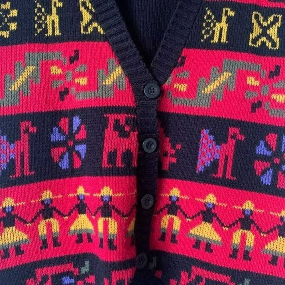 Vintage Boho Southwestern Aztec Grandma Acrylic K… - image 2