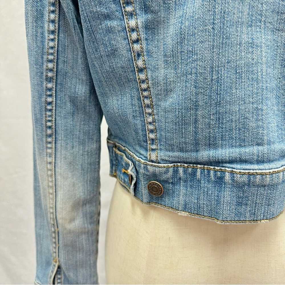Old Navy Y2k denim cropped stretchy jean jacket l… - image 10