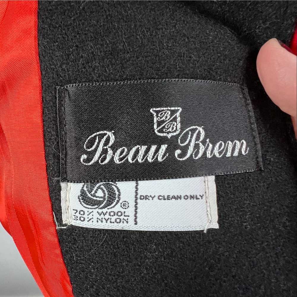 Beau Brem Union Made Red Wool Blend Peacoat Vinta… - image 5