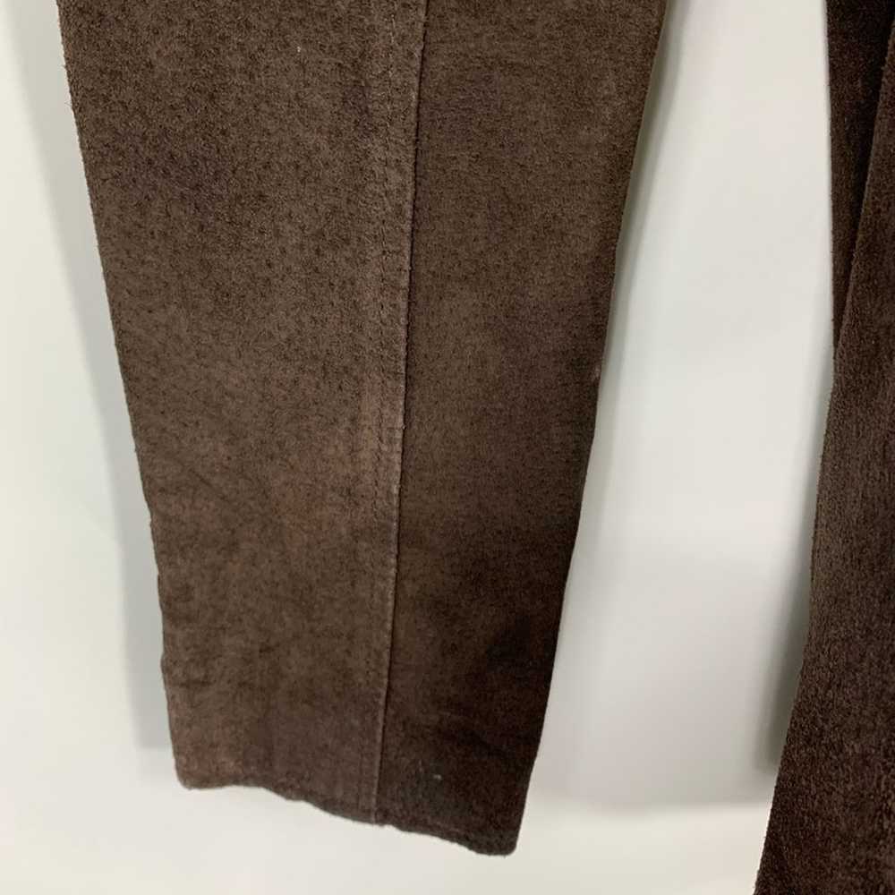 Vintage Dark Brown Suede Jacket Medium - image 6