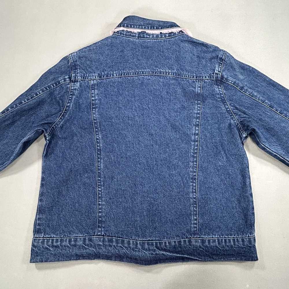 VTG Life Style Jacket Women’s Large Blue Denim Pi… - image 2