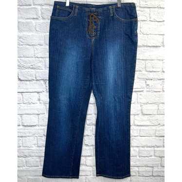 Vintage Bill Blass Womens Size 12 Flare Jean High… - image 1