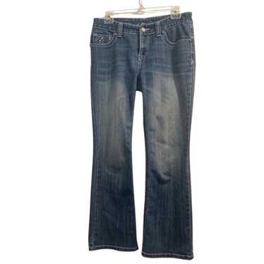 Vintage INC Denim Boot Leg cut Embellished jeans. 